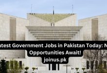 Photo of Latest Government Jobs in Pakistan Today: New Opportunities