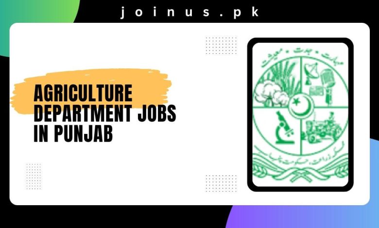 Agriculture Department Jobs in Punjab