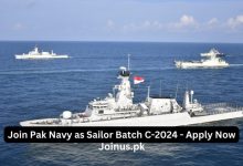 Photo of Join Pak Navy as Sailor Batch C-2024 – Apply Now