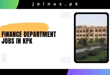 Photo of Finance Department Jobs in KPK 2025 – Apply Now