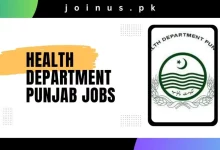 Photo of Health Department Punjab Jobs 2024 – Apply Now