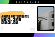 Photo of Jinnah Postgraduate Medical Centre Karachi Jobs 2024