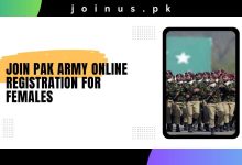 Photo of Join Pak Army Online Registration for Females 2024