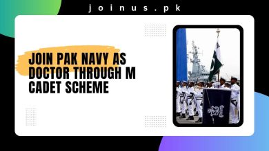 Photo of Join Pak Navy as Doctor Through M Cadet Scheme 2024