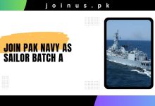 Photo of Join Pak Navy as Sailor Batch A-2024 – Apply Online