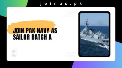 Photo of Join Pak Navy as Sailor Batch A-2024 – Apply Online