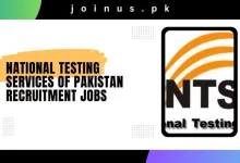 Photo of National Testing Services of Pakistan Recruitment Jobs 2025