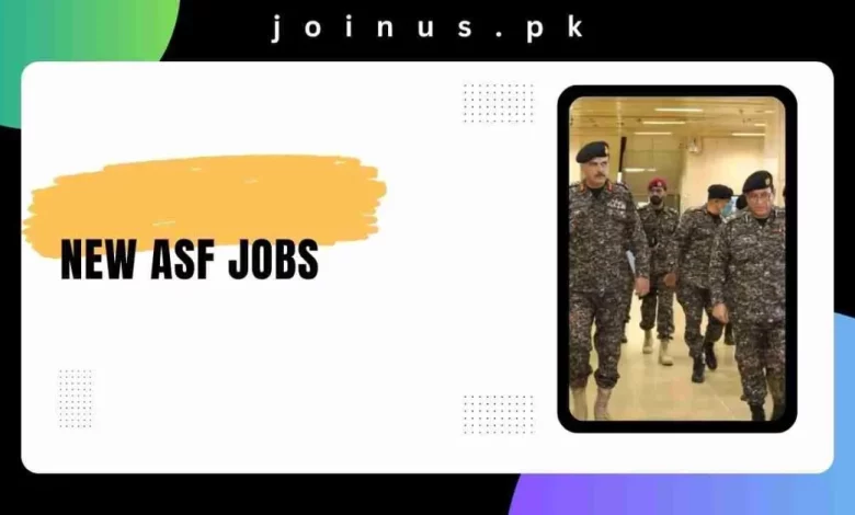 Photo of New ASF Jobs 2024 – Airport Security Force