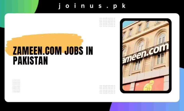 Zameen.com Jobs in Pakistan