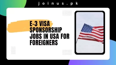 Photo of E-3 Visa Sponsorship Jobs in USA for Foreigners 2024