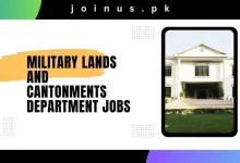 Photo of Military Lands and Cantonments Department Jobs 2024