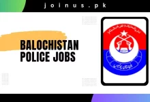 Photo of Balochistan Police Jobs 2024 – Online Apply