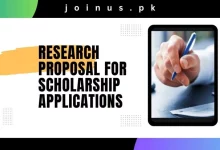 Photo of Research Proposal for Scholarship Applications 2024