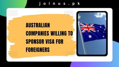 Photo of Australian Companies Willing to Sponsor Visa for Foreigners 2024