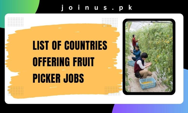 Photo of List of Countries Offering Fruit Picker Jobs 2024 – Work VISA