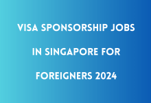 Photo of Visa Sponsorship Jobs in Singapore for Foreigners 2024