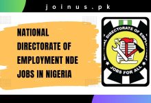 Photo of National Directorate of Employment NDE Jobs in Nigeria 2025