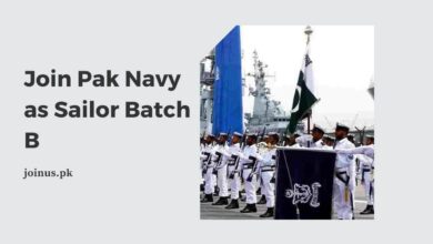 Photo of Join Pak Navy as Sailor Batch B – Apply Online