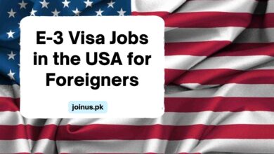 Photo of E-3 Visa Jobs in the USA for Foreigners – Apply Online