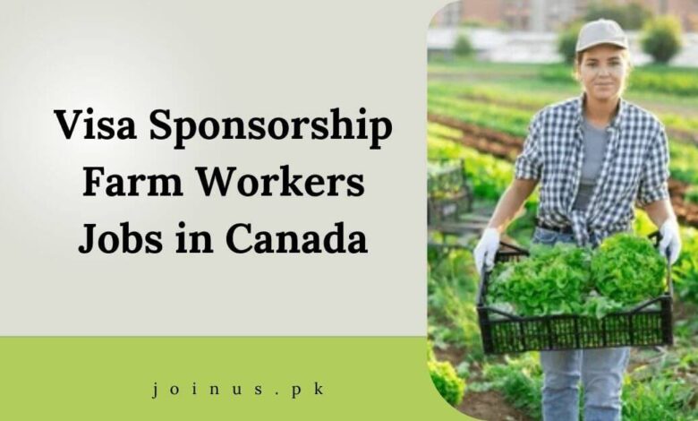 Photo of Visa Sponsorship Farm Workers Jobs in Canada 2025