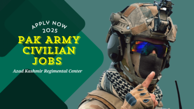 Photo of Pak Army Civilian Jobs 2025 – Azad Kashmir Regimental Center